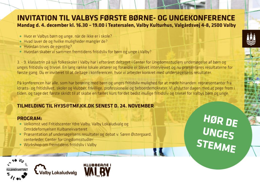 Invitation Ungekonference Valby