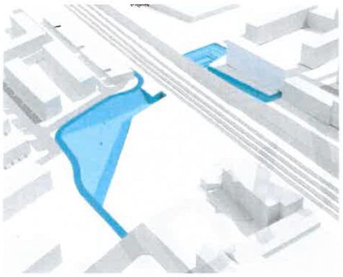 Illustration løsning 5 tunnel stiforbindelse Grønttorvet Valby