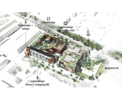 Visualisering ny Hotel- og Restaurantskole