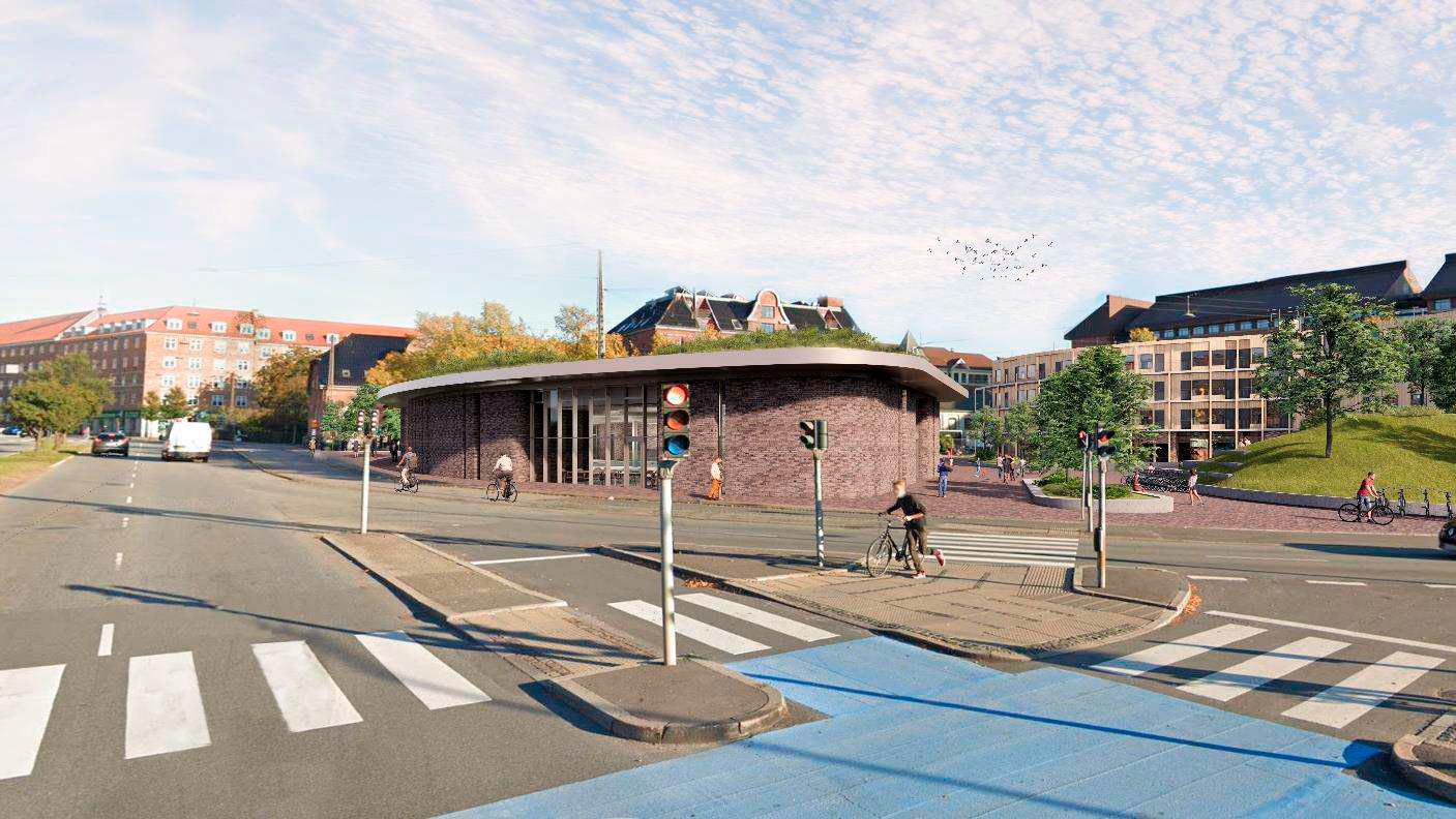 Bibliotek Toftegårds Plads visualisering lokalplanforslag